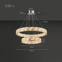 ERHARD WAVE Chandelier by Lampadom - top view