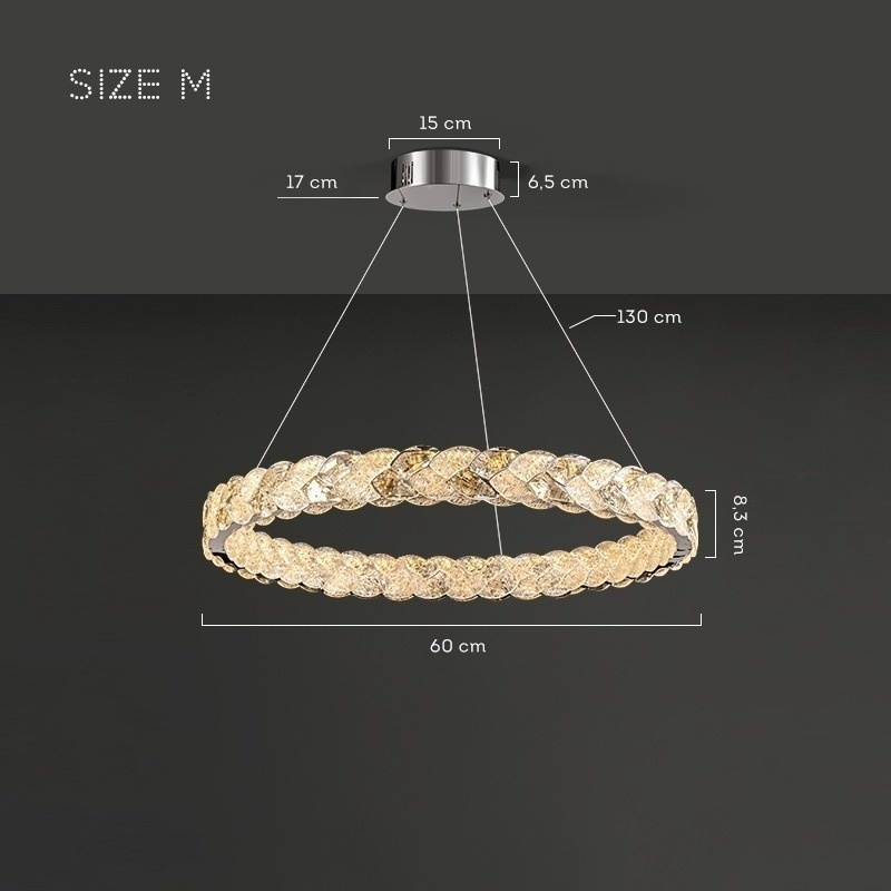 ERHARD WAVE Chandelier by Lampadom - ambient shot