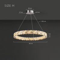 ERHARD WAVE Chandelier by Lampadom - ambient shot