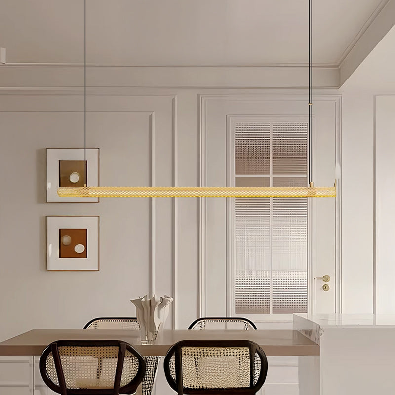 ERKER Linear Chandelier by Lampadom - side view