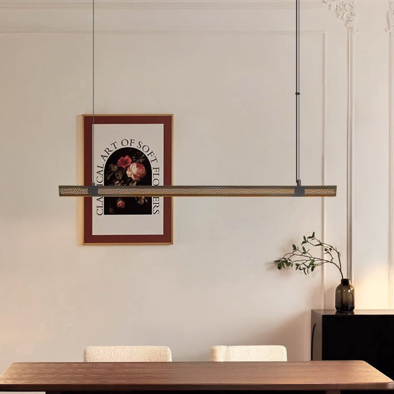 ERKER Linear Chandelier by Lampadom - close-up