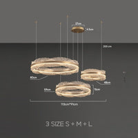 ERLAN Ring Chandelier by Lampadom - top view