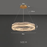 ERLAN Ring Chandelier by Lampadom - side view