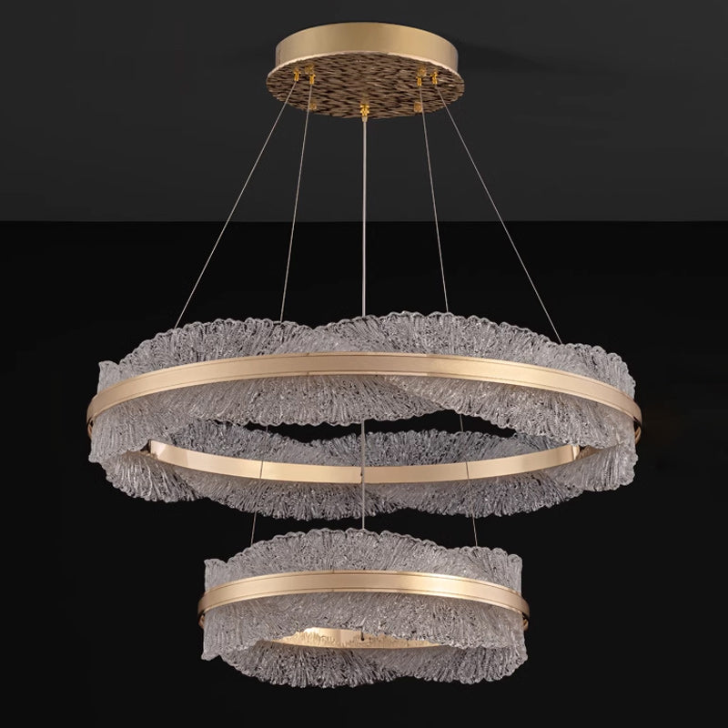 ERLAN Ring Chandelier by Lampadom - close-up