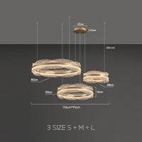 ERLAN Ring Chandelier by Lampadom - close-up