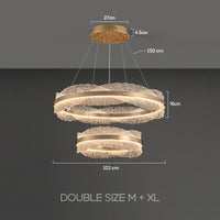 ERLAN Ring Chandelier by Lampadom - side view