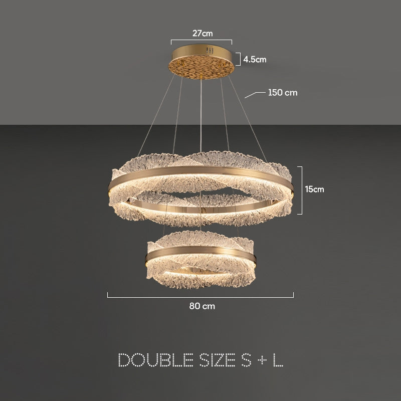 ERLAN Ring Chandelier by Lampadom - angle view