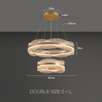 ERLAN Ring Chandelier by Lampadom - angle view