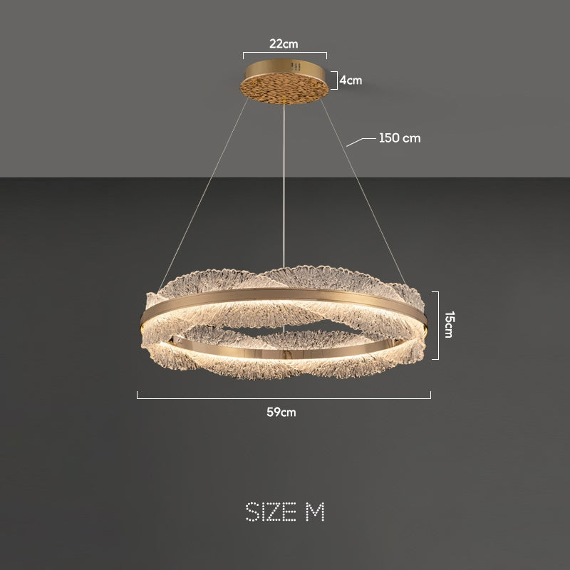 ERLAN Ring Chandelier by Lampadom - scale reference