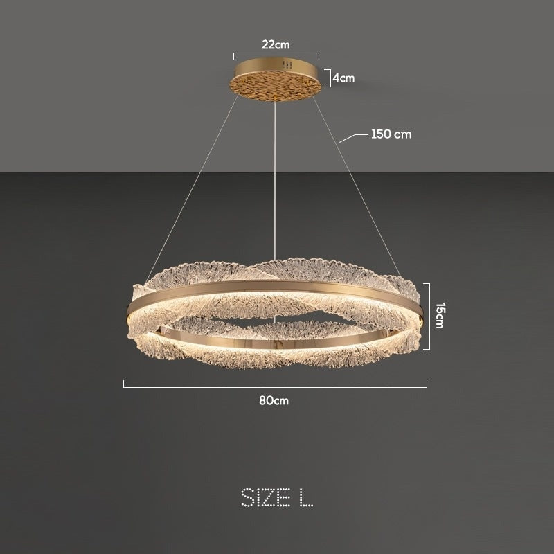 ERLAN Ring Chandelier by Lampadom - close-up