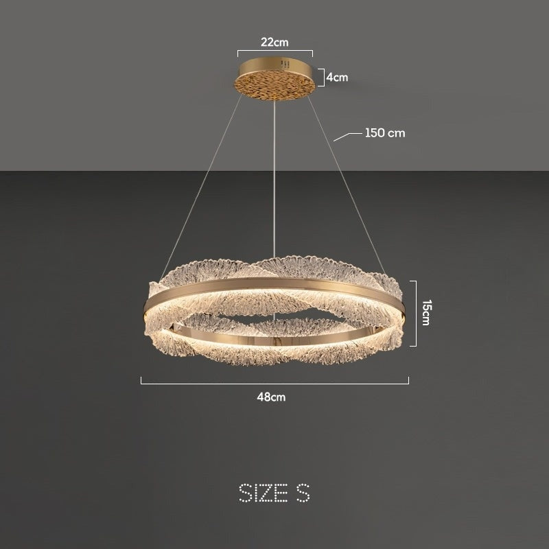 ERLAN Ring Chandelier by Lampadom - angle view