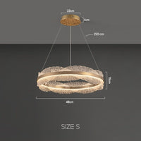 ERLAN Ring Chandelier by Lampadom - angle view