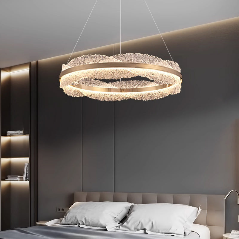 ERLAN Ring Chandelier by Lampadom - close-up