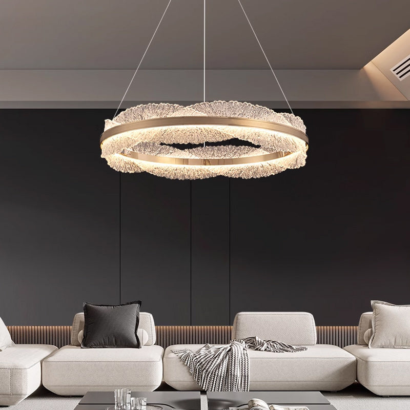 ERLAN Ring Chandelier by Lampadom - side view