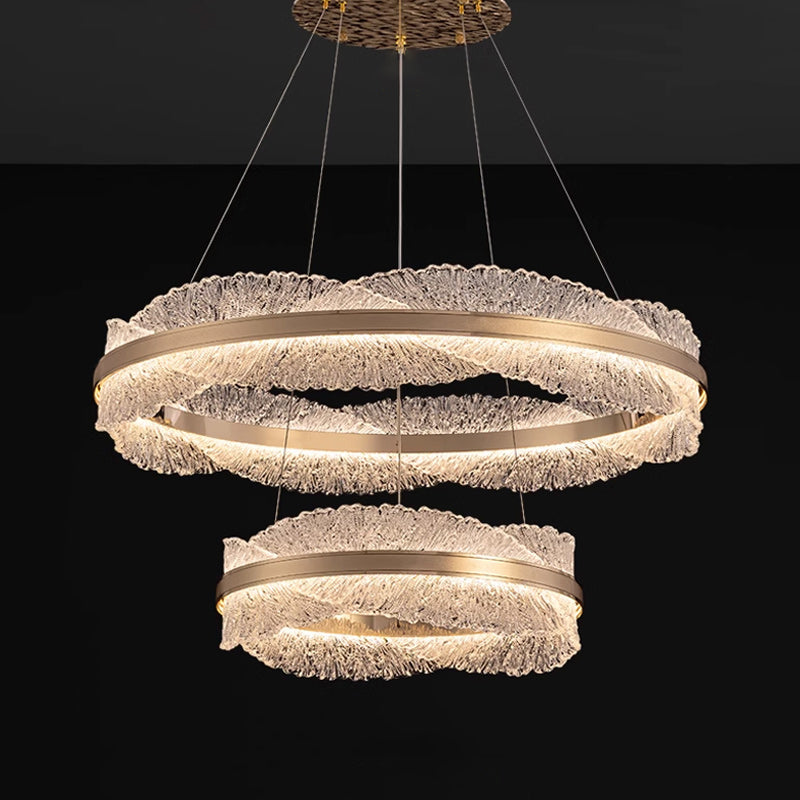 ERLAN Ring Chandelier by Lampadom - side view