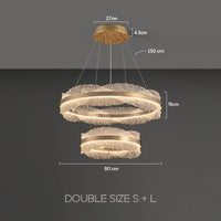 ERLAN Ring Chandelier by Lampadom - scale reference
