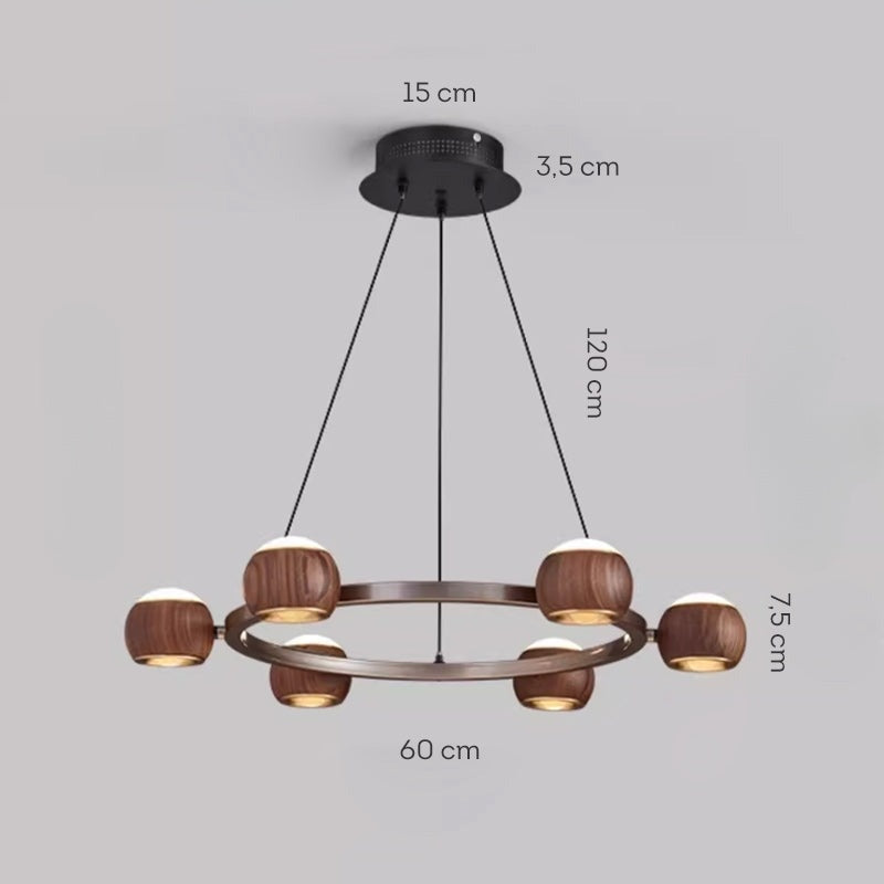 ERNAR Ring Chandelier by Lampadom - side view
