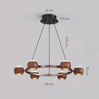 ERNAR Ring Chandelier by Lampadom - side view