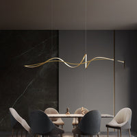 ESKILD Linear Chandelier by Lampadom - angle view
