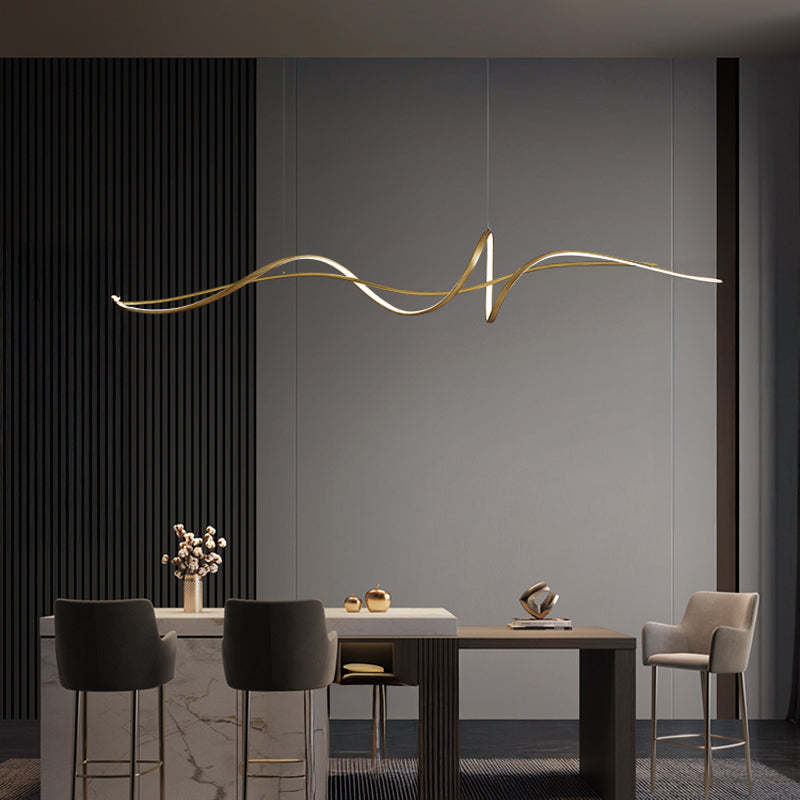ESKILD Linear Chandelier by Lampadom - detail view