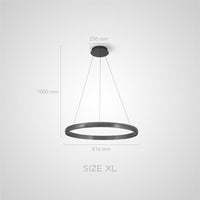 ESTHER Ring Chandelier by Lampadom - scale reference