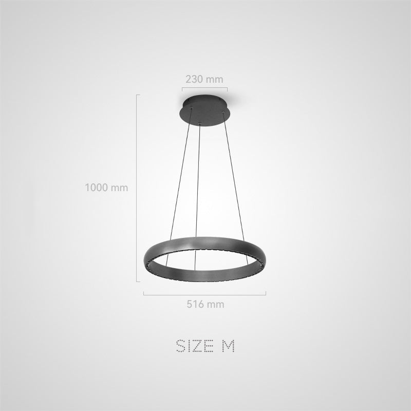 ESTHER Ring Chandelier by Lampadom - close-up