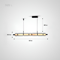 EVERIN Linear Chandelier by Lampadom - ambient shot