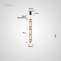 EVERIN WIDE Pendant by Lampadom - side view