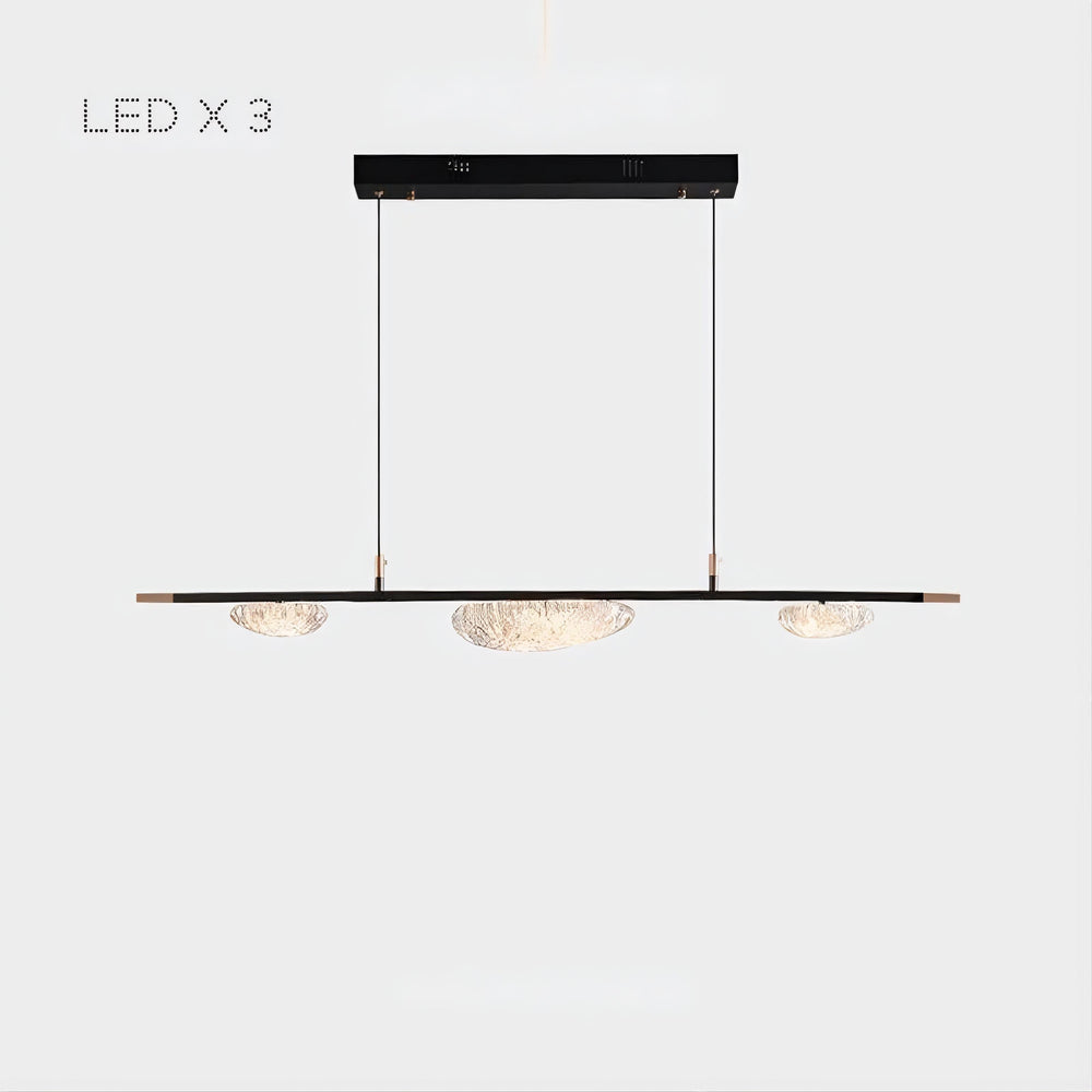 EVIAN Linear Chandelier by Lampadom - detail view