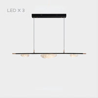 EVIAN Linear Chandelier by Lampadom - detail view