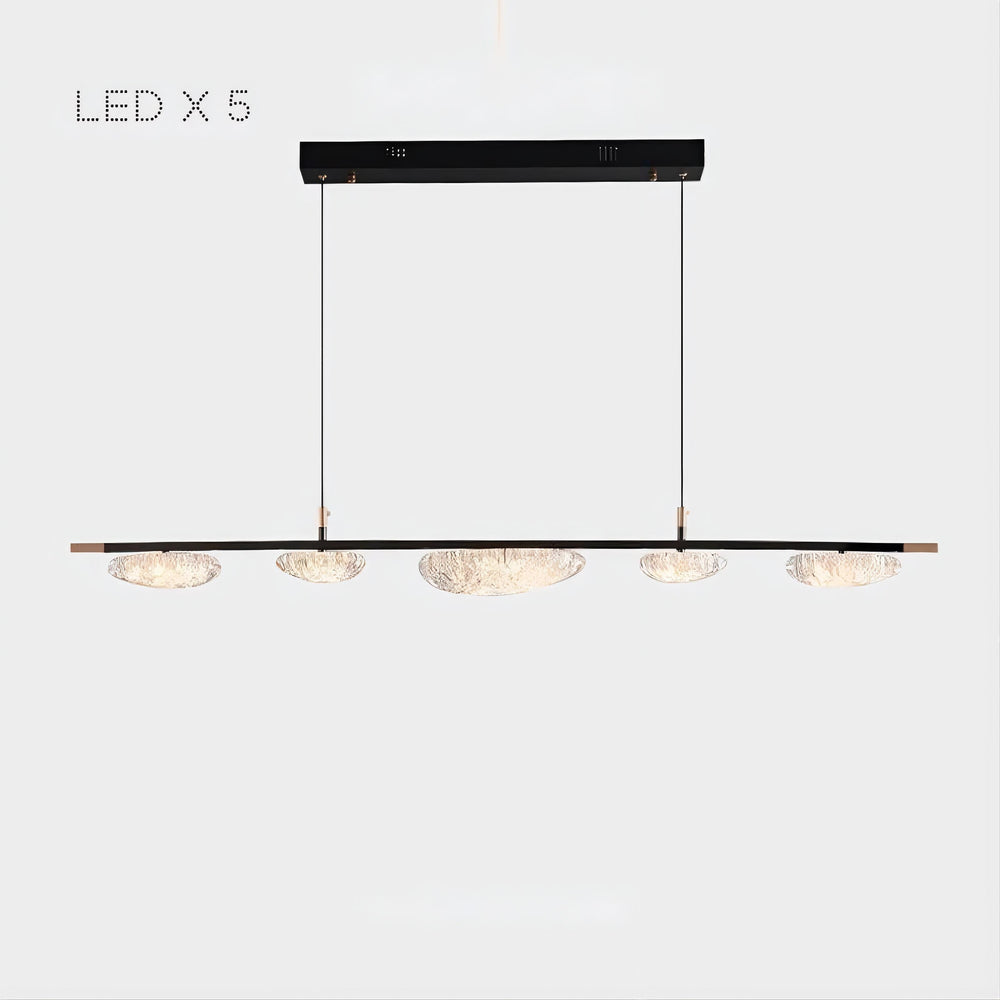 EVIAN Linear Chandelier by Lampadom - scale reference