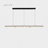 EVIAN Linear Chandelier by Lampadom - close-up
