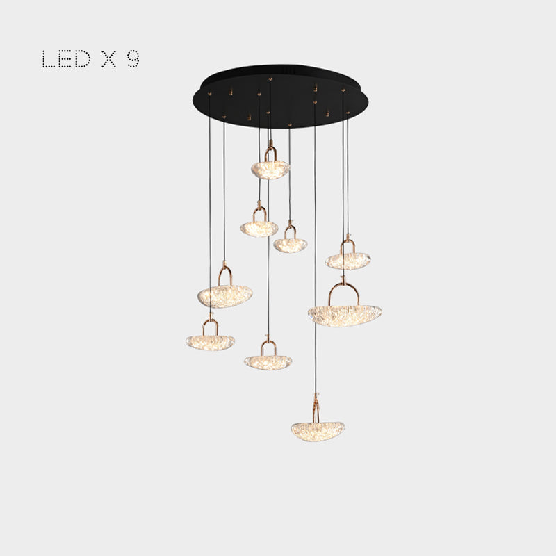EVIAN MORE Cascade Light by Lampadom - scale reference