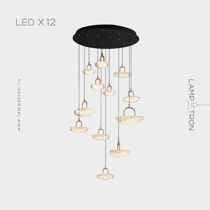 EVIAN MORE Cascade Light by Lampadom - angle view