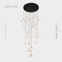 EVIAN MORE Cascade Light by Lampadom - side view