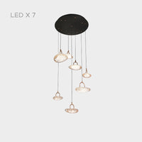 EVIAN MORE Cascade Light by Lampadom - scale reference