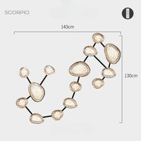 EVIAN ZODIAC Wall Light by Lampadom - detail view