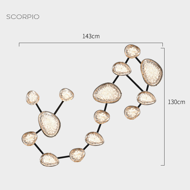 EVIAN ZODIAC Wall Light by Lampadom - top view