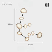 EVIAN ZODIAC Wall Light by Lampadom - top view