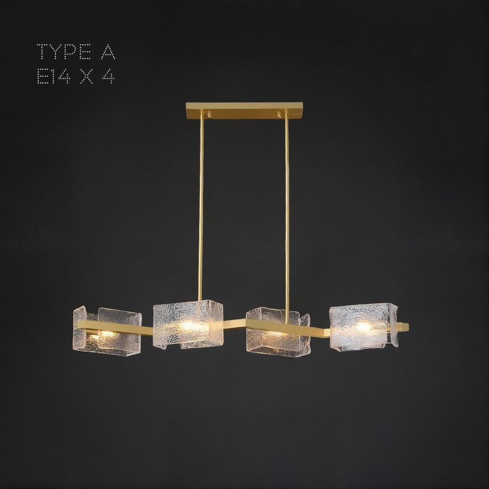 FABIOLA Linear Chandelier by Lampadom - detail view
