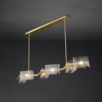 FABIOLA Linear Chandelier by Lampadom - angle view