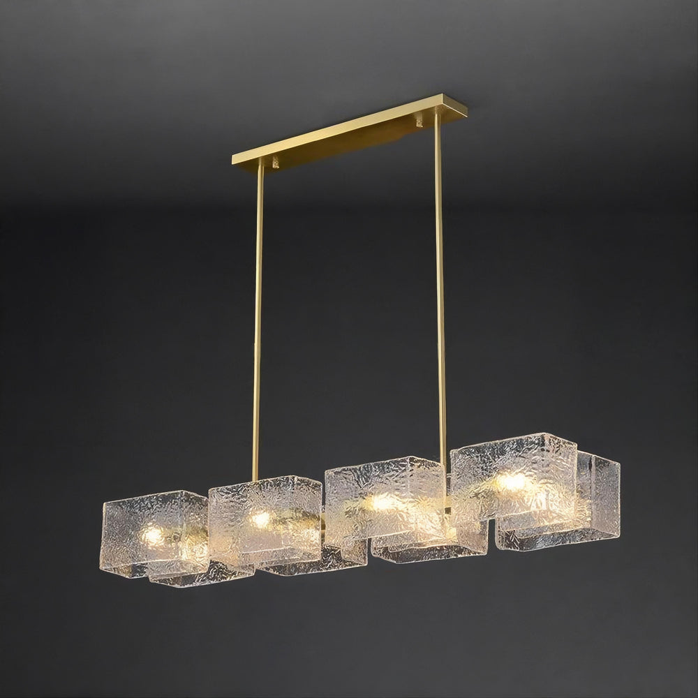FABIOLA Linear Chandelier by Lampadom - top view