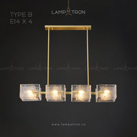 FABIOLA Linear Chandelier by Lampadom - ambient shot