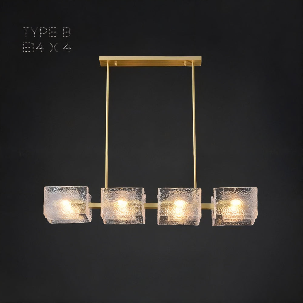 FABIOLA Linear Chandelier by Lampadom - detail view