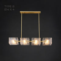 FABIOLA Linear Chandelier by Lampadom - detail view