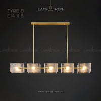 FABIOLA Linear Chandelier by Lampadom - top view