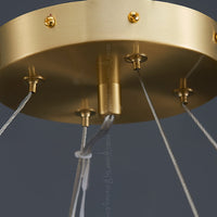 FAUSTINA Ring Chandelier by Lampadom - top view