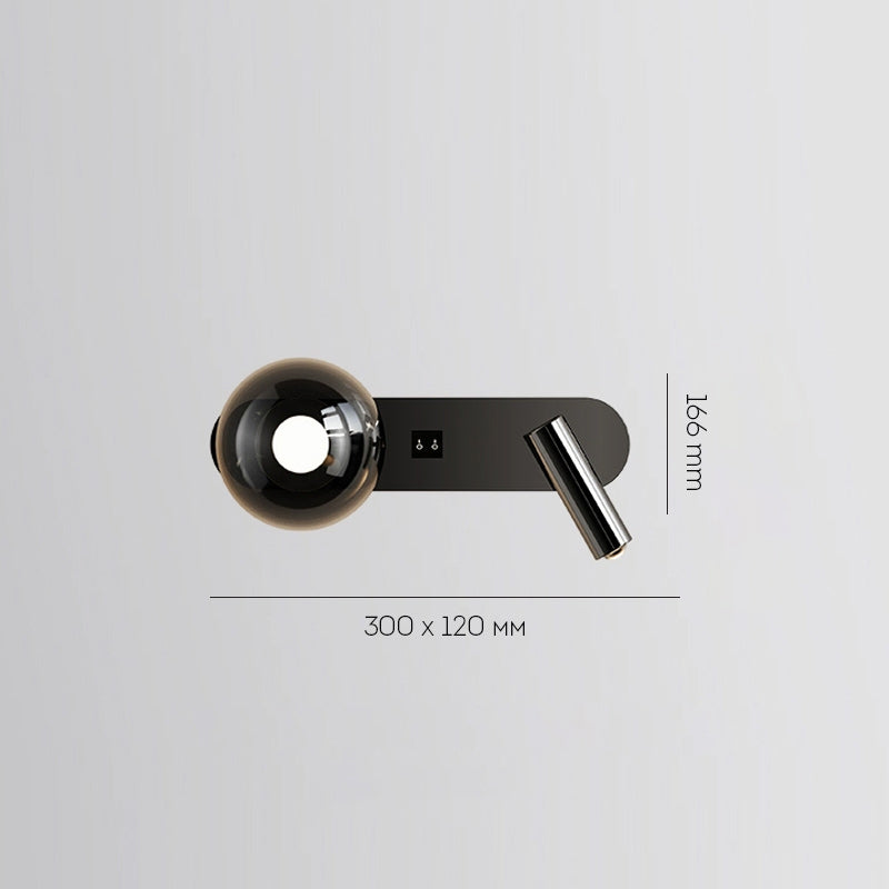 FERDIN DUAL Wall Light by Lampadom - side view
