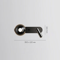 FERDIN DUAL Wall Light by Lampadom - side view