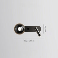 FERDIN DUAL Wall Light by Lampadom - scale reference